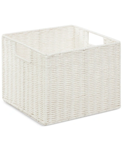 Shop Honey Can Do Honey-can-do Parchment Cord Storage Basket In White