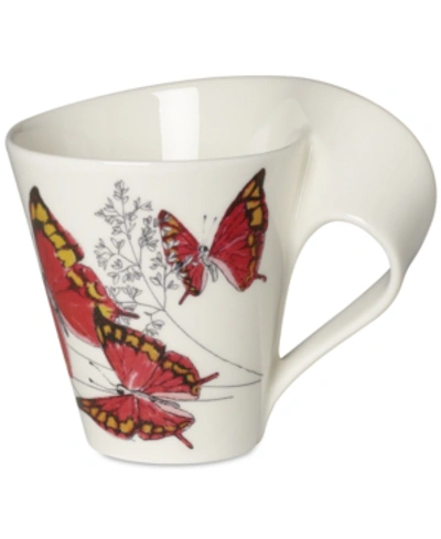 Shop Villeroy & Boch New Wave Caffe Butterflies Of The World Mug In Leafwing