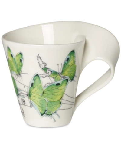 Shop Villeroy & Boch New Wave Caffe Butterflies Of The World Mug In Green Hairstreak