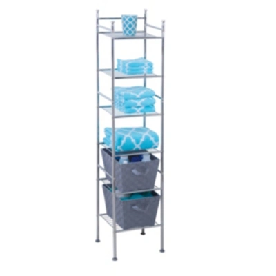 Shop Honey Can Do 6-tier Bathroom Storage Shelving Unit In Chrome