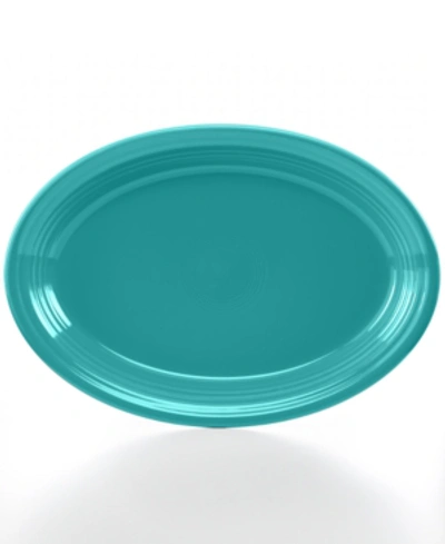 Fiesta 13 5/8" Large Oval Serving Platter In Turquoise