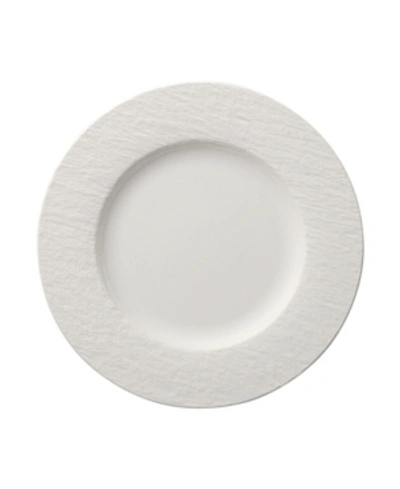 Shop Villeroy & Boch Manufacture Rock Dinner Plate In Blanc