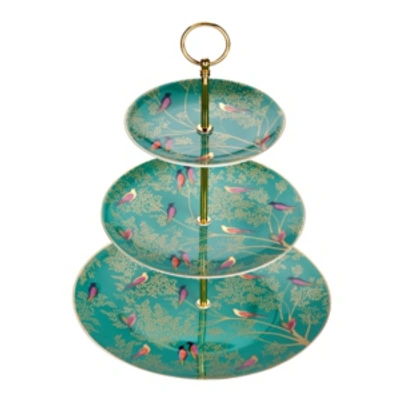 Shop Portmeirion Sara Miller Cake Stand In Green