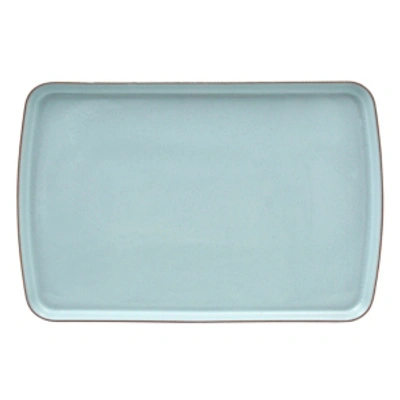 Shop Denby Heritage Pavilion Large Rectangular Plate In Blue