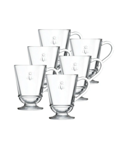Shop La Rochere Napoleon Bee 9-ounce Coffee Cups, Set Of 6 In Clear