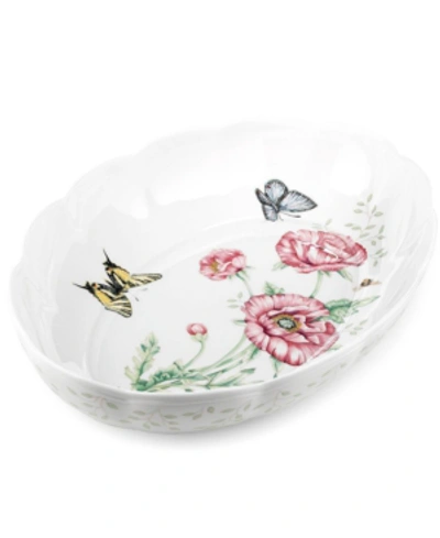 Shop Lenox Butterfly Meadow 2 Quart Scalloped Oval Baker