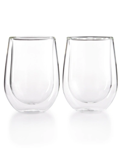 Shop J.a. Henckels Zwilling  Sorrento Double Wall Stemless Red Wine Glasses, Set Of 2