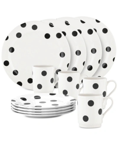 Shop Kate Spade All In Good Taste Deco Dot 12-pc. Set, Service For 4 In White