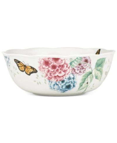 Shop Lenox Butterfly Meadow Hydrangea Collection Serving Bowl In White