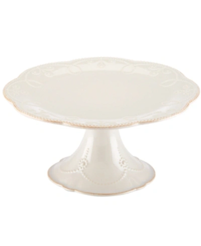 Shop Lenox French Perle Medium Pedestal Cake Stand In White