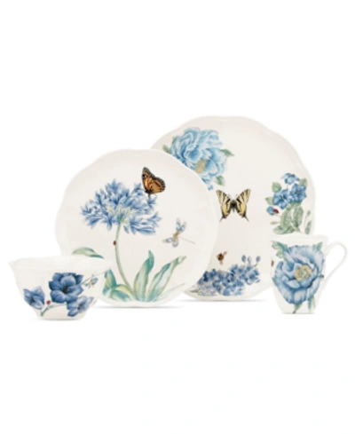 Shop Lenox Dinnerware, Butterfly Meadow Blue 4 Piece Place Setting