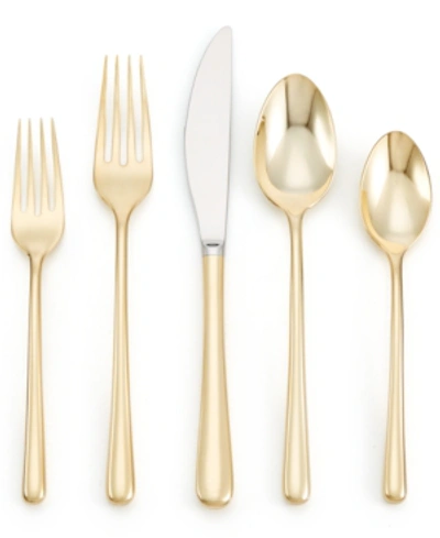 Cambridge Samantha Gold Mirror 5-piece, Place Setting In Gold