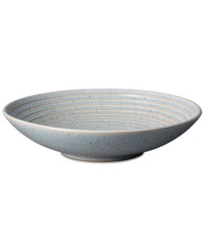 Denby Studio Blue Pebble Medium Ridged Bowl In Blue