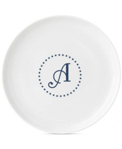 Shop Lenox Navy Dots Monogram Accent Plate
