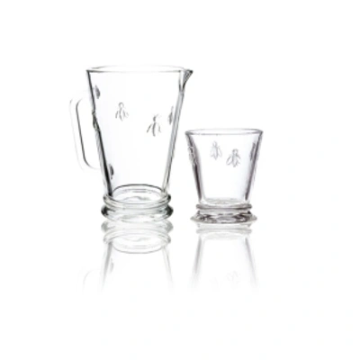 La Rochere Napoleon Bee 34-ounce Pitcher And 6 X 9-ounce Tumblers. In Clear