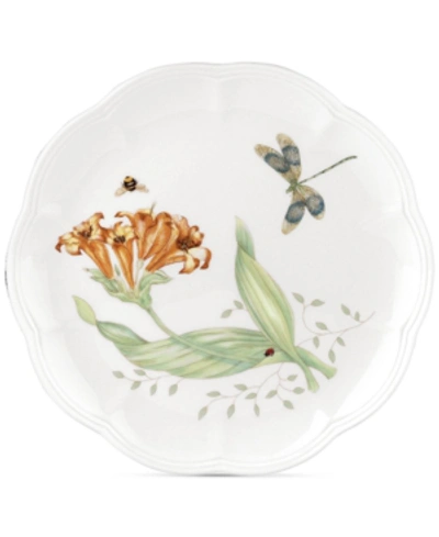 Shop Lenox Butterfly Meadow 9 In. Porcelain Accent/salad Plate In Dragon Fly