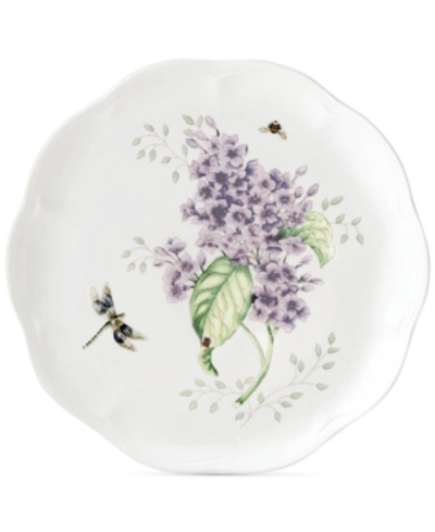 Shop Lenox Butterfly Meadow 9 In. Porcelain Accent/salad Plate In Orange Sulphur