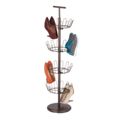 Shop Honey Can Do 4-tier Revolving Shoe Tree In Brown