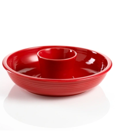 Fiesta Chip And Dip Set In Scarlet