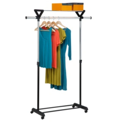 Shop Honey Can Do Top Shelf Garment Rack In Black