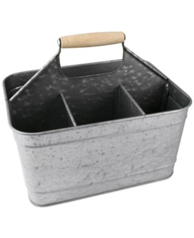 Shop Artland Masonware Galvanized Tin Carry All Caddy In Silver