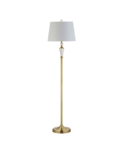Jonathan Y Harper Crystal Or Metal Led Floor Lamp In Gold