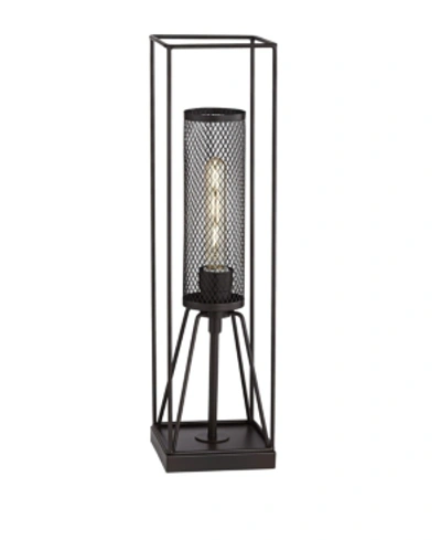 Shop Pacific Coast Industrial Oil Rubbed Bronze Finish Table Lamp In Dark Brown