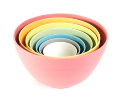 Shop Bamboozle Seven Piece Pastel Nesting Bowls In Miscellaneous Group