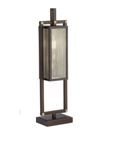 Shop Pacific Coast Industrial Mission Table Lamp In Dark Brown