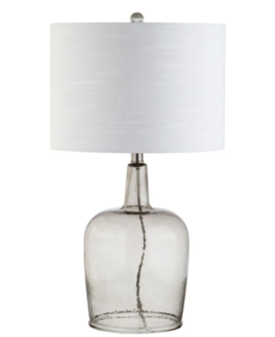 Jonathan Y Augustine Glass Led Table Lamp In Grey