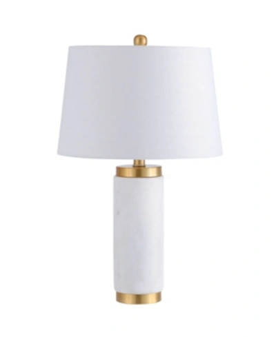 Shop Jonathan Y Adams Marble Led Table Lamp In White