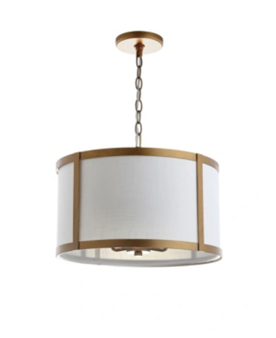 Shop Jonathan Y Thatcher Metal Led Pendant Light In Gold