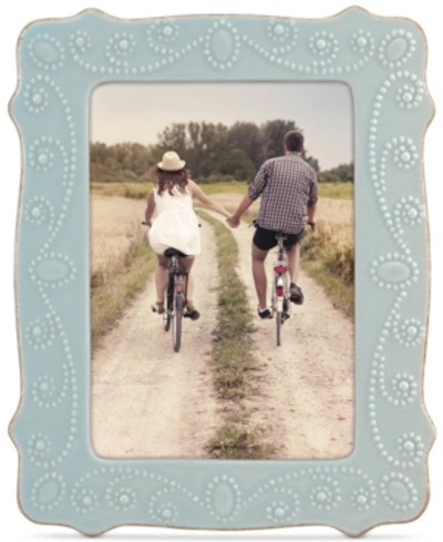 Lenox French Perle Ice Blue 5" X 7" Frame In Ice Blue