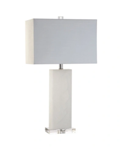Jonathan Y Tiggie Alabaster Led Table Lamp In White