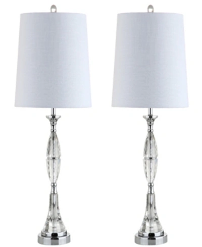 Jonathan Y Reid Crystal Led Table Lamp, Set Of 2 In Clchrome