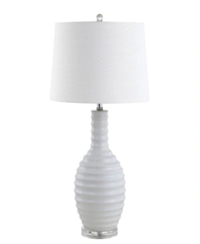 Shop Jonathan Y Dylan Ceramic Led Table Lamp In White