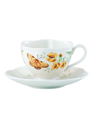 Shop Lenox Butterfly Meadow Butterfly Cup And Saucer Set In Fritillary