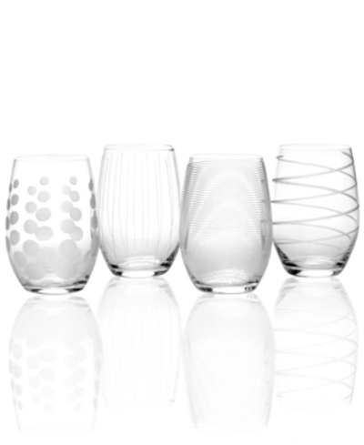 Shop Mikasa Glassware, Set Of 4 Cheers Stemless Wine Glasses
