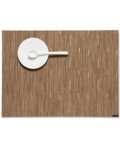 Shop Chilewich Bamboo Woven Vinyl Placemat 14" X 19" In Camel