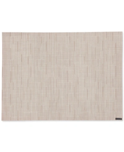 Shop Chilewich Bamboo Woven Vinyl Placemat 14" X 19" In Chino