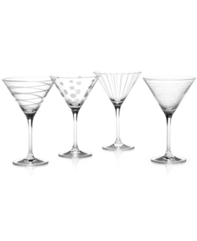 Shop Mikasa "clear Cheers" Martini Glasses, Set Of 4