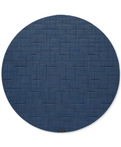 Shop Chilewich Bamboo 15" Round Placemat In Lapis