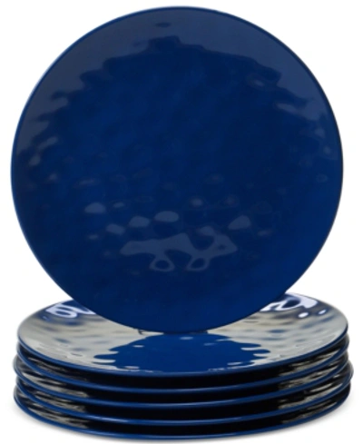 Shop Certified International 6-pc. Cobalt Blue Melamine Dinner Plate Set