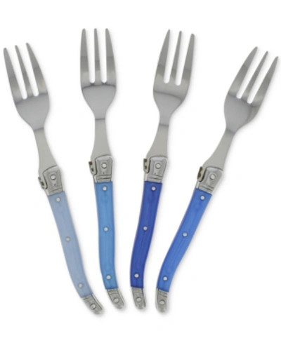 Shop French Home Laguiole Shades Of Blue Cake Forks, Set Of 4 In Blues