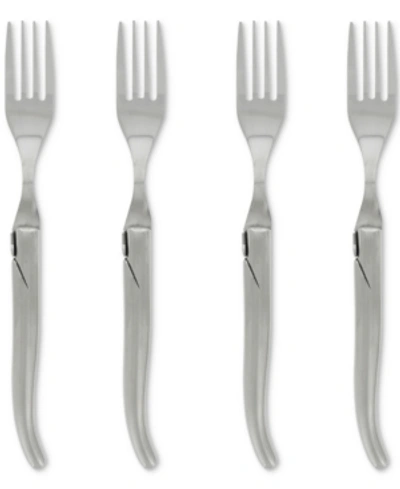 French Home Laguiole Connoisseur Solid Stainless Steel Steak Forks, Set Of 4