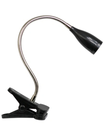Shop All The Rages Limelight's Flexible Gooseneck Led Clip Light Desk Lamp In Black