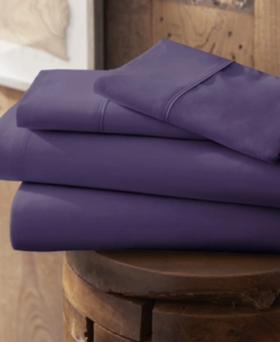 Shop Ienjoy Home Style Simplified By The Home Collection 3 Piece Bed Sheet Set, Twin Xl In Purple