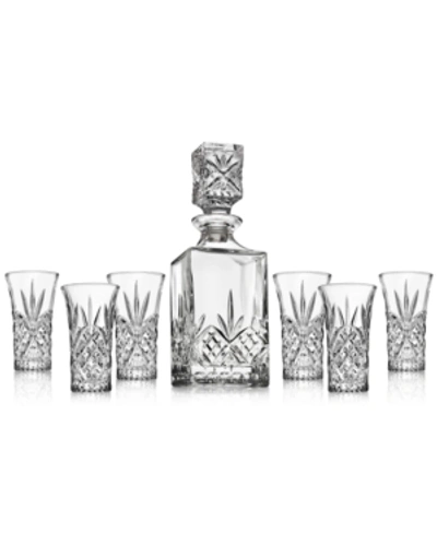Shop Godinger Dublin Crystal 7 Piece Spirits Decanter & Shot Glass Set