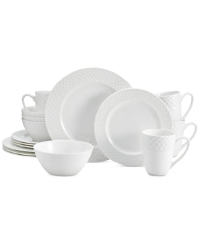 Mikasa Trellis White 16-pc. Dinnerware Set, Service For 4 In White