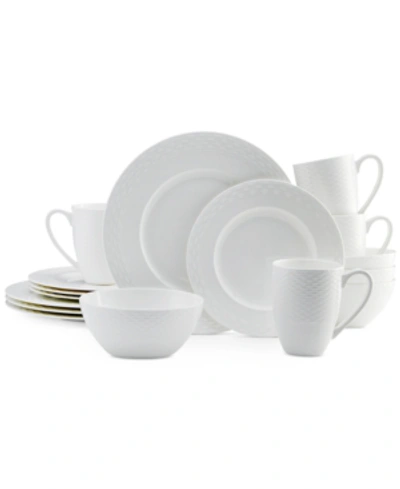 Shop Mikasa Dinnerware Bone China Ortley 16 Piece Set Service For 4 In White Grou